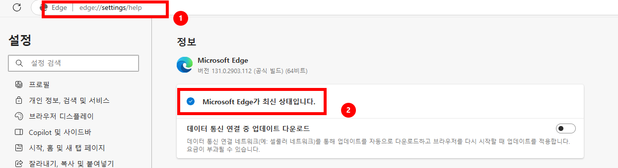 원도우11 메모리 부족하여 이 페이지를 열 수 없습니다. 크롬/엣지 브라우저 메모리 부족할 해결법7